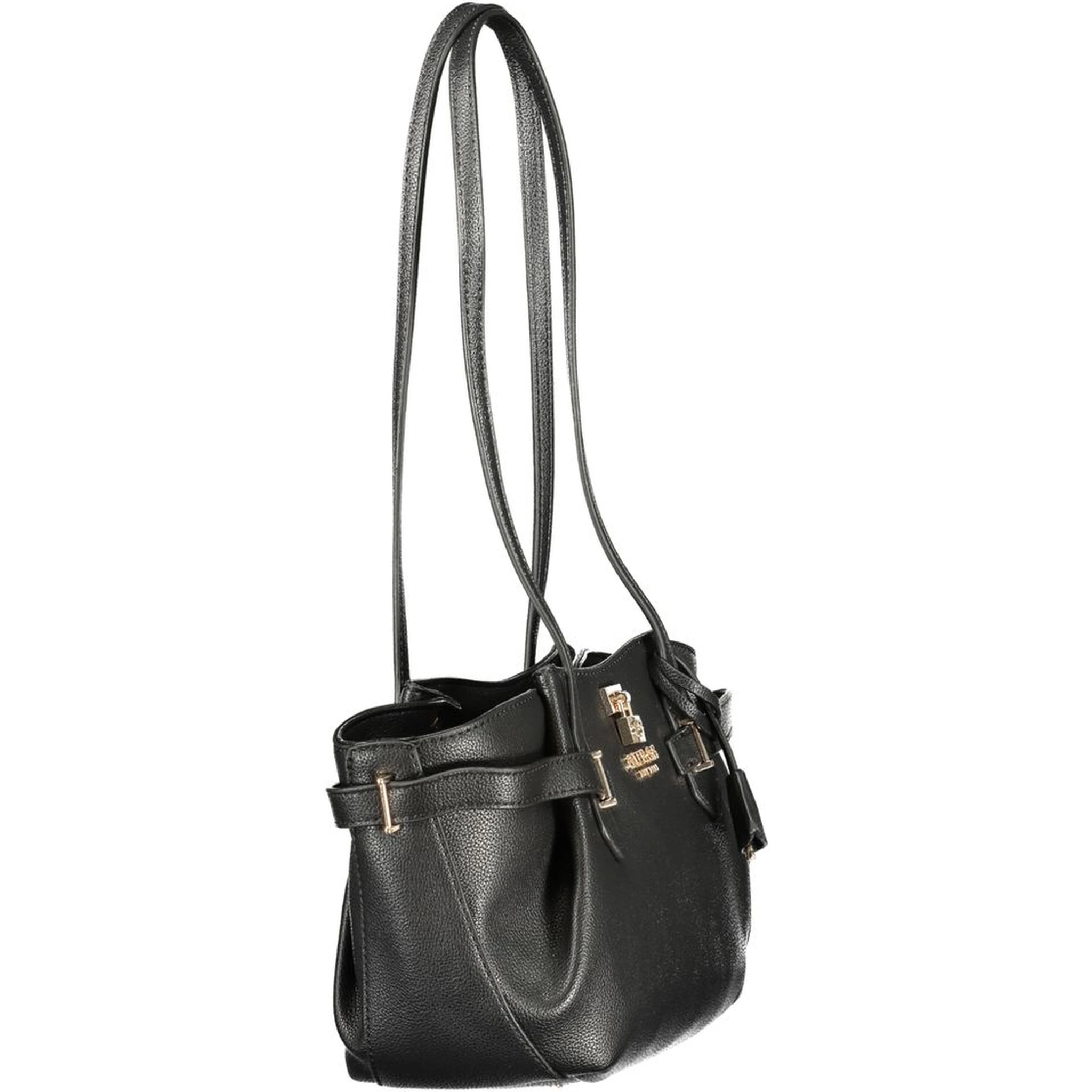 Nero Polyurethane Women Handbag