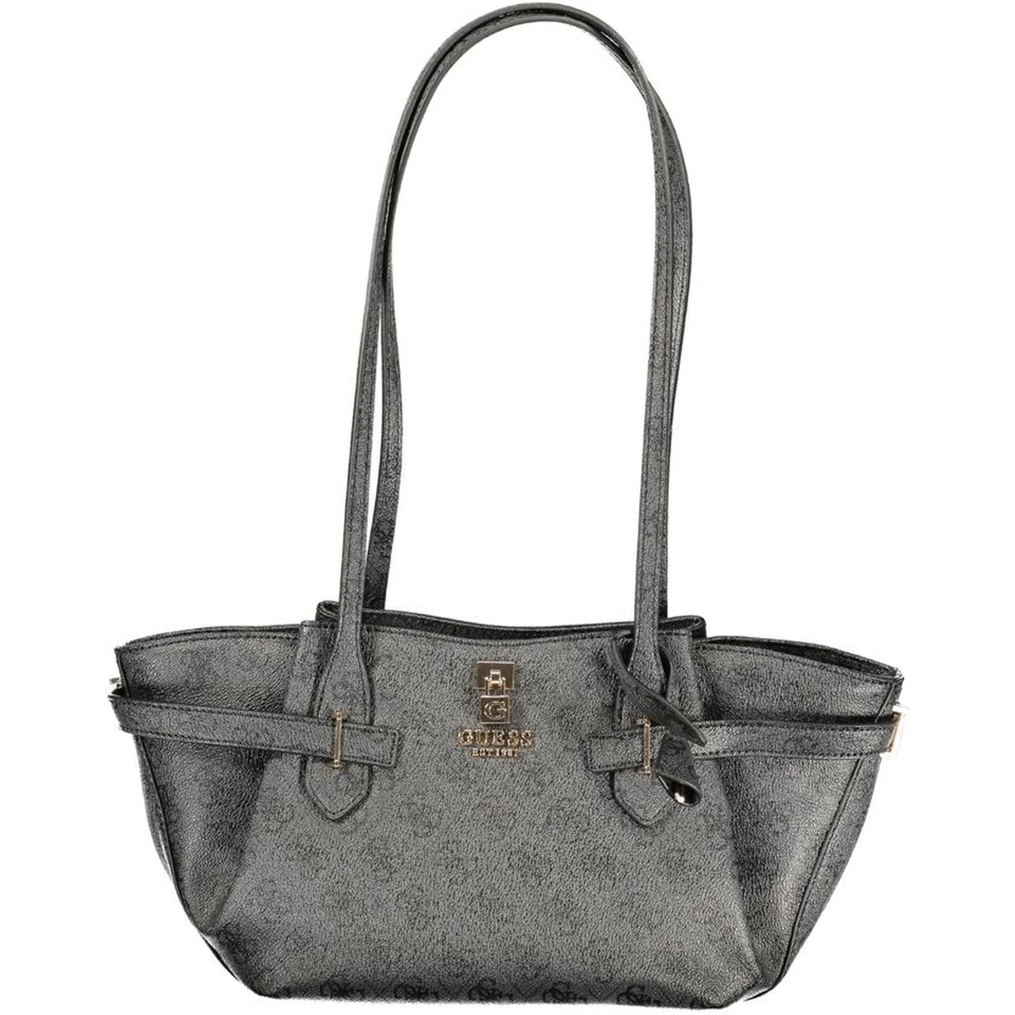 Black Polyurethane Women's Handbag