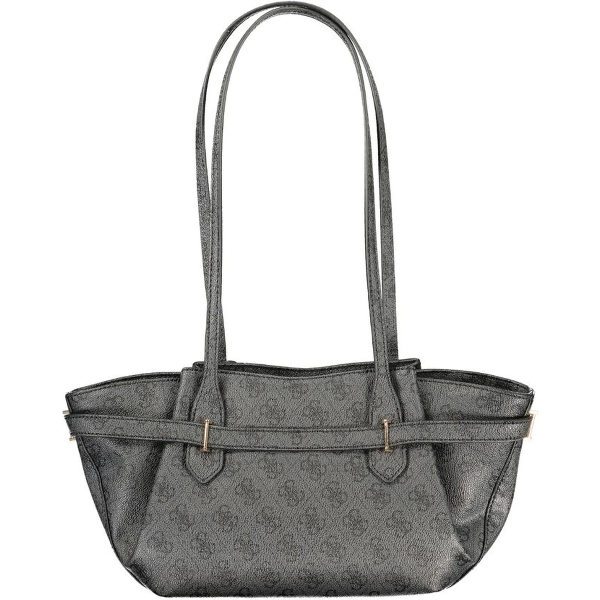 Black Polyurethane Women's Handbag