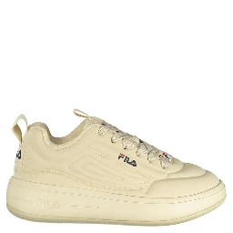 Beige Polyester Athletic Sneakers