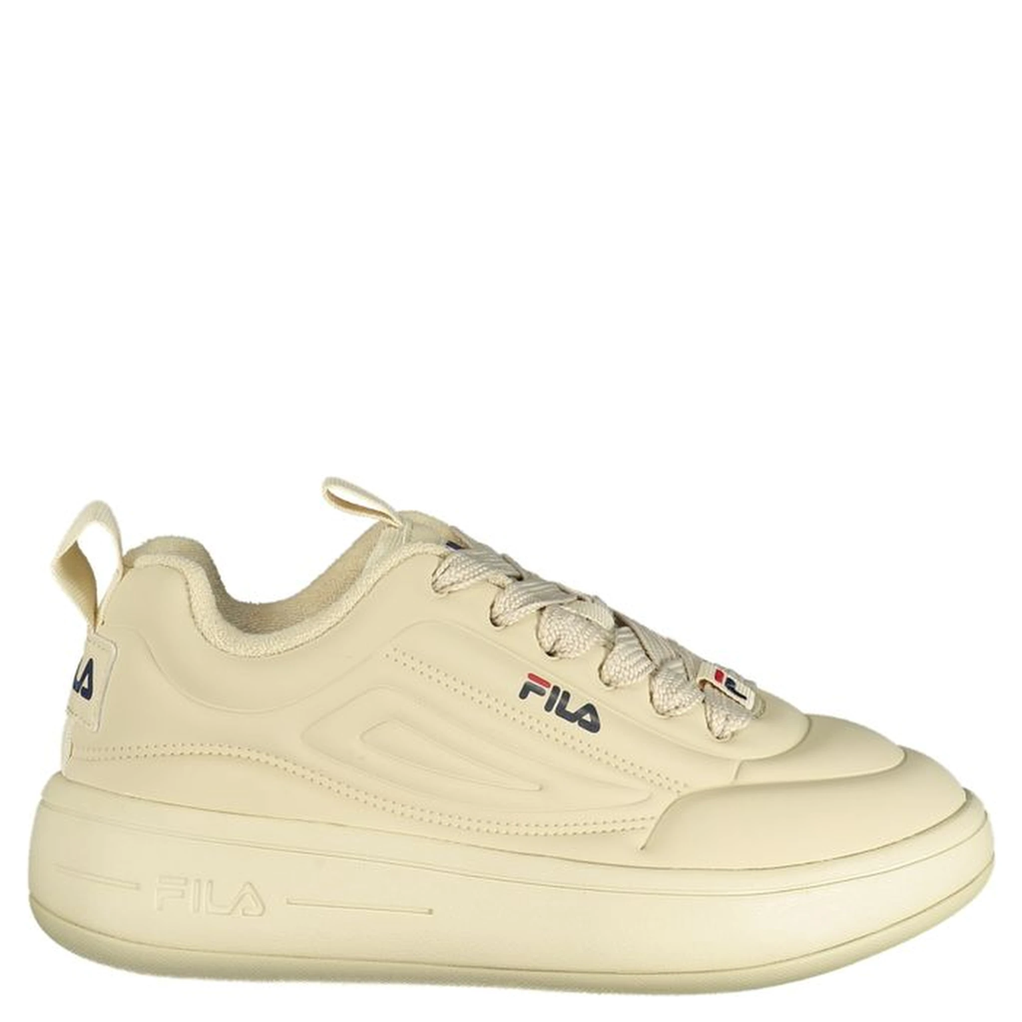 Beige Polyester Athletic Sneakers