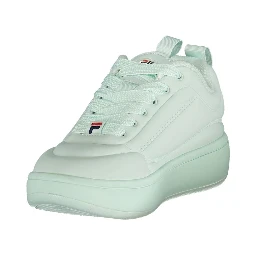 Blue Polyester Athletic Sneakers