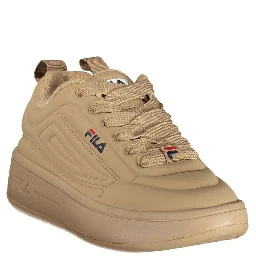 Brown Polyester Athletic Sneakers