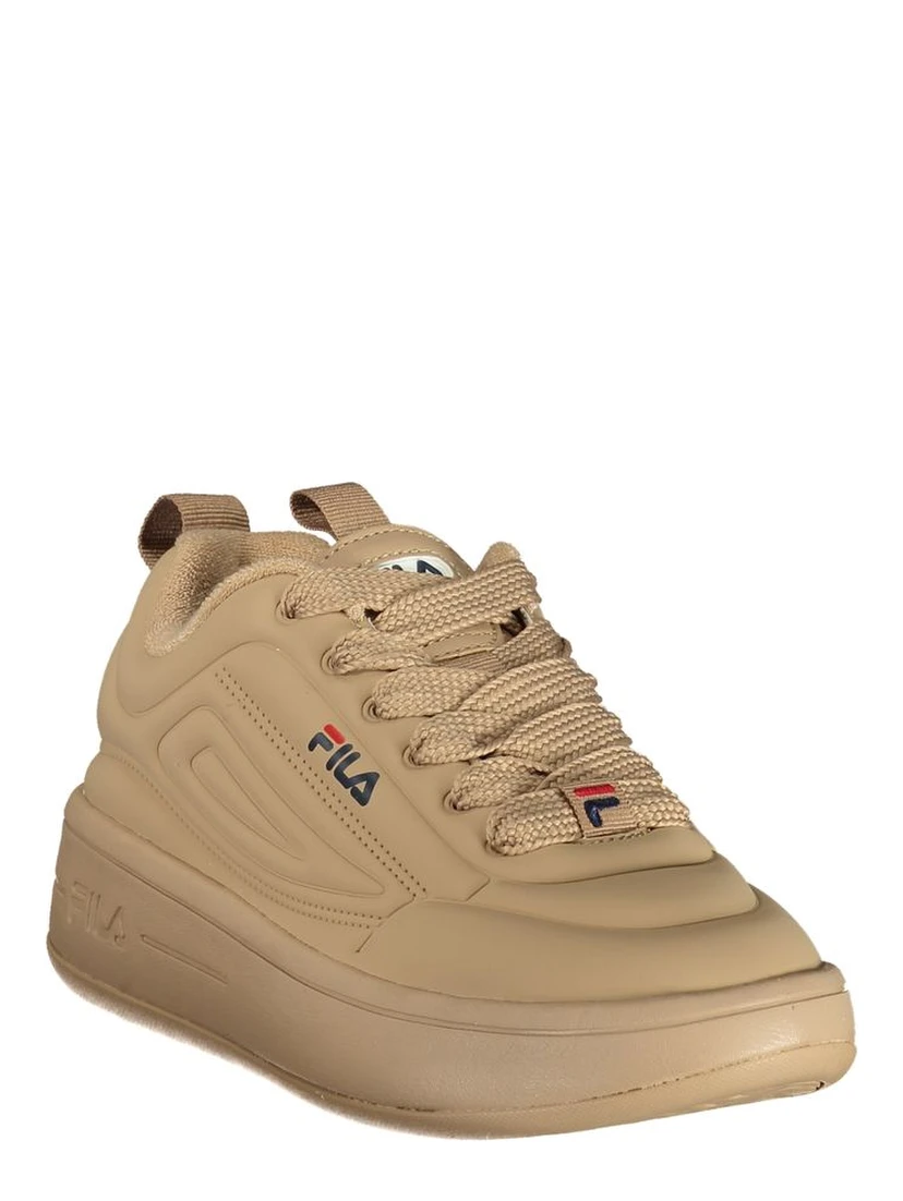 Brown Polyester Athletic Sneakers