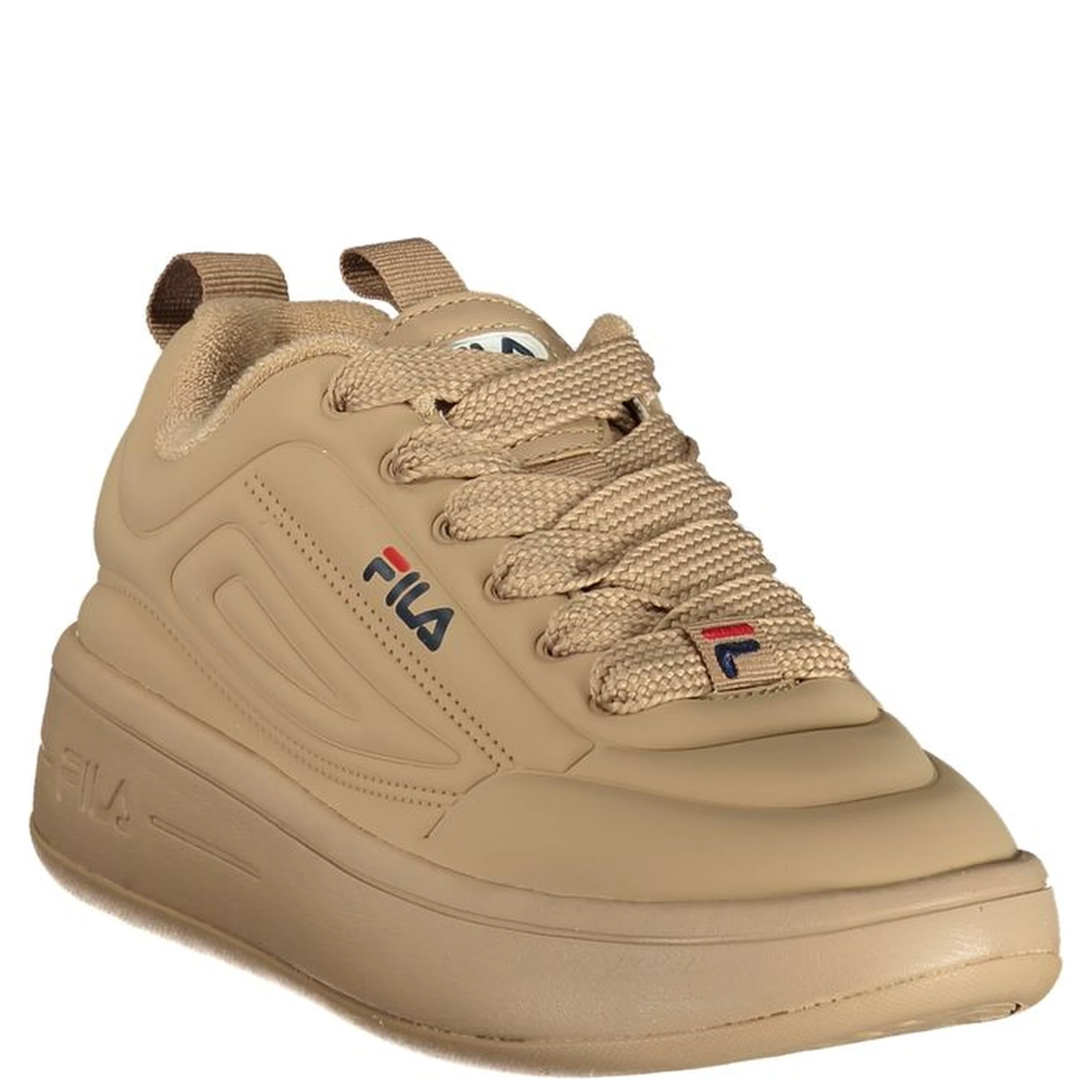 Brown Polyester Athletic Sneakers