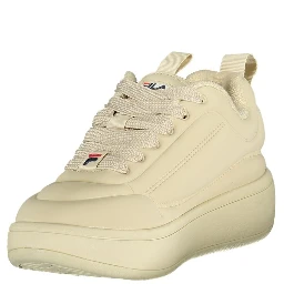 Beige Polyester Athletic Sneakers