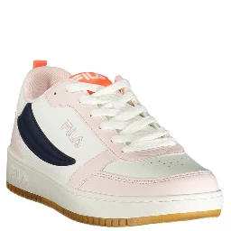 Pink Polyester Athletic Sneakers