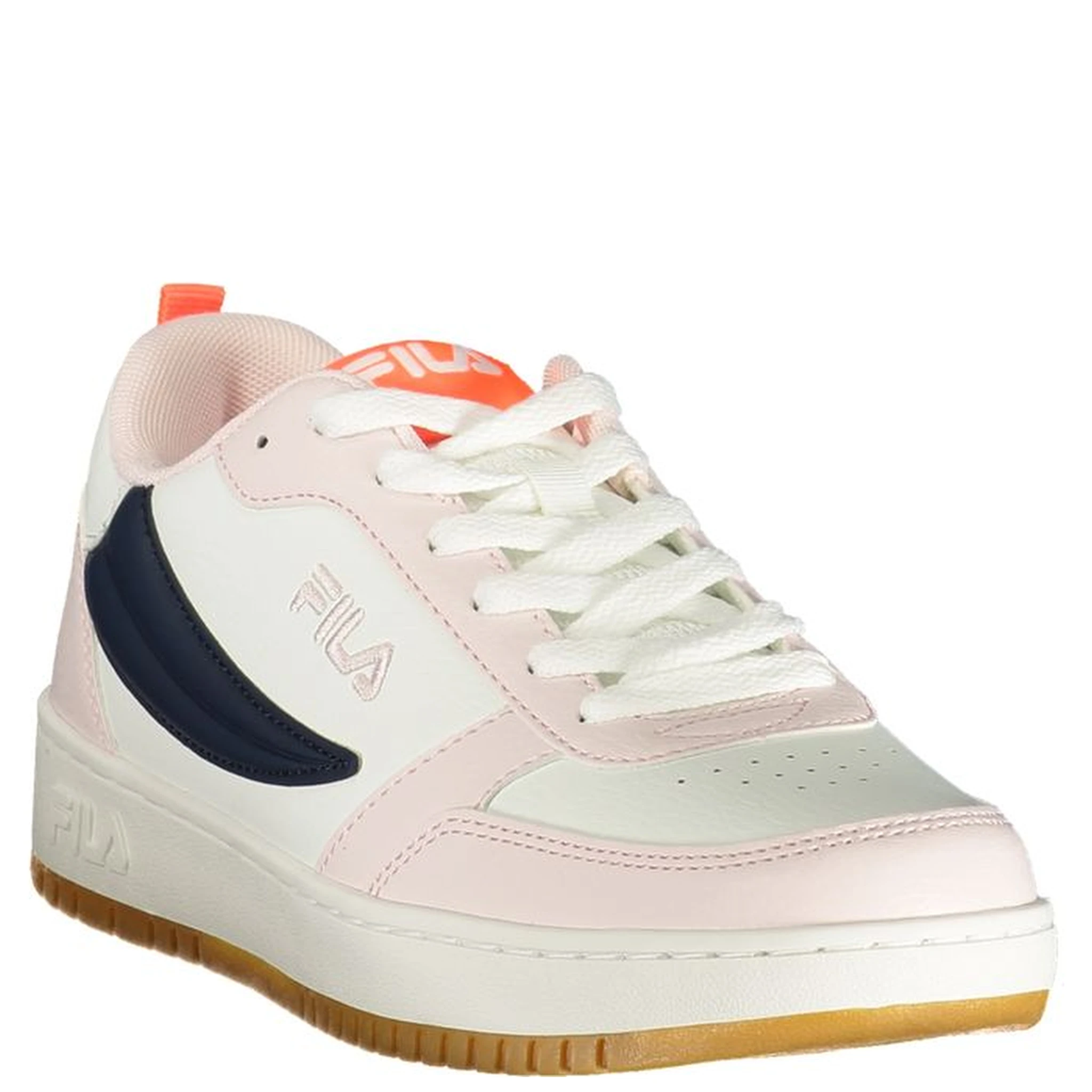 Pink Polyester Athletic Sneakers