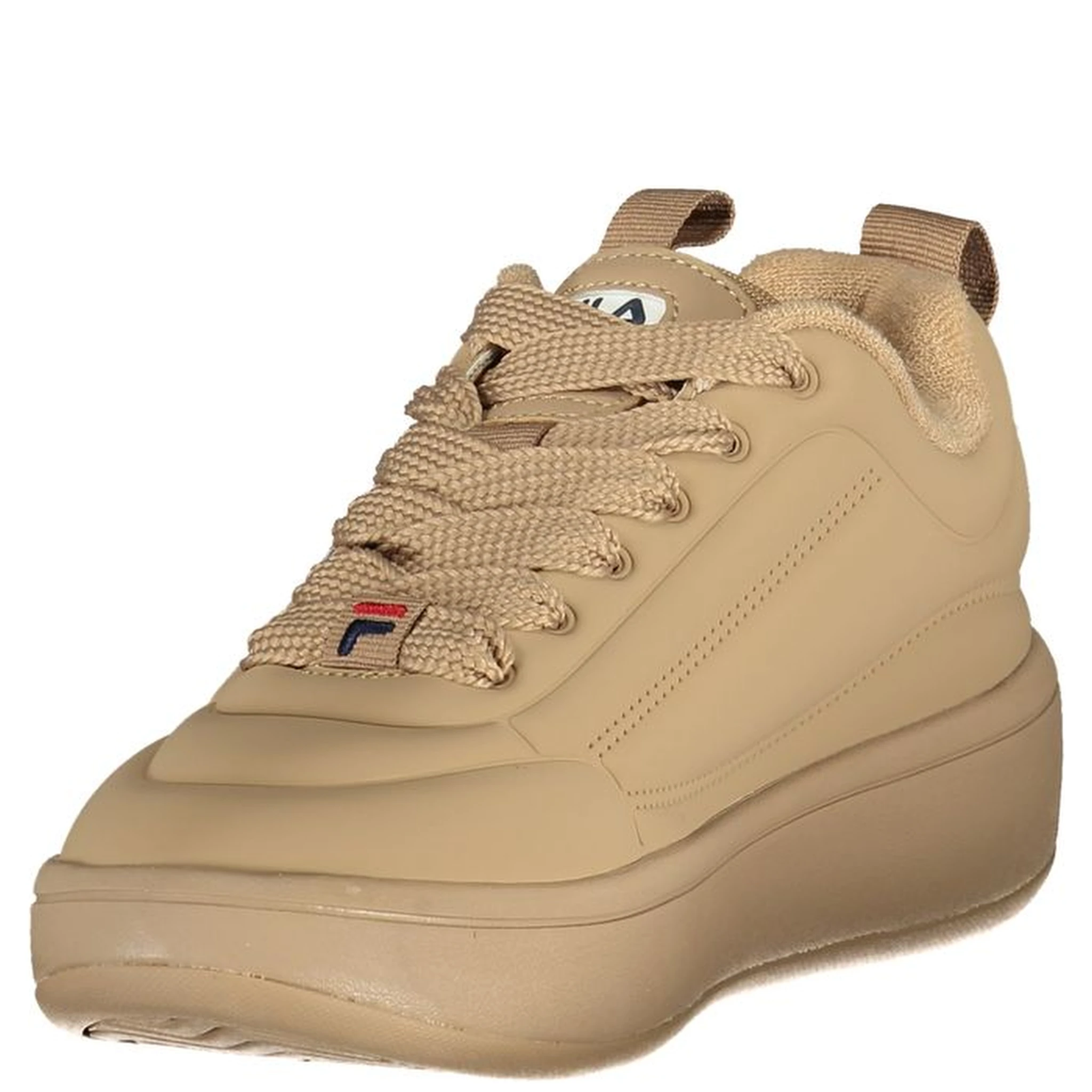 Brown Polyester Athletic Sneakers