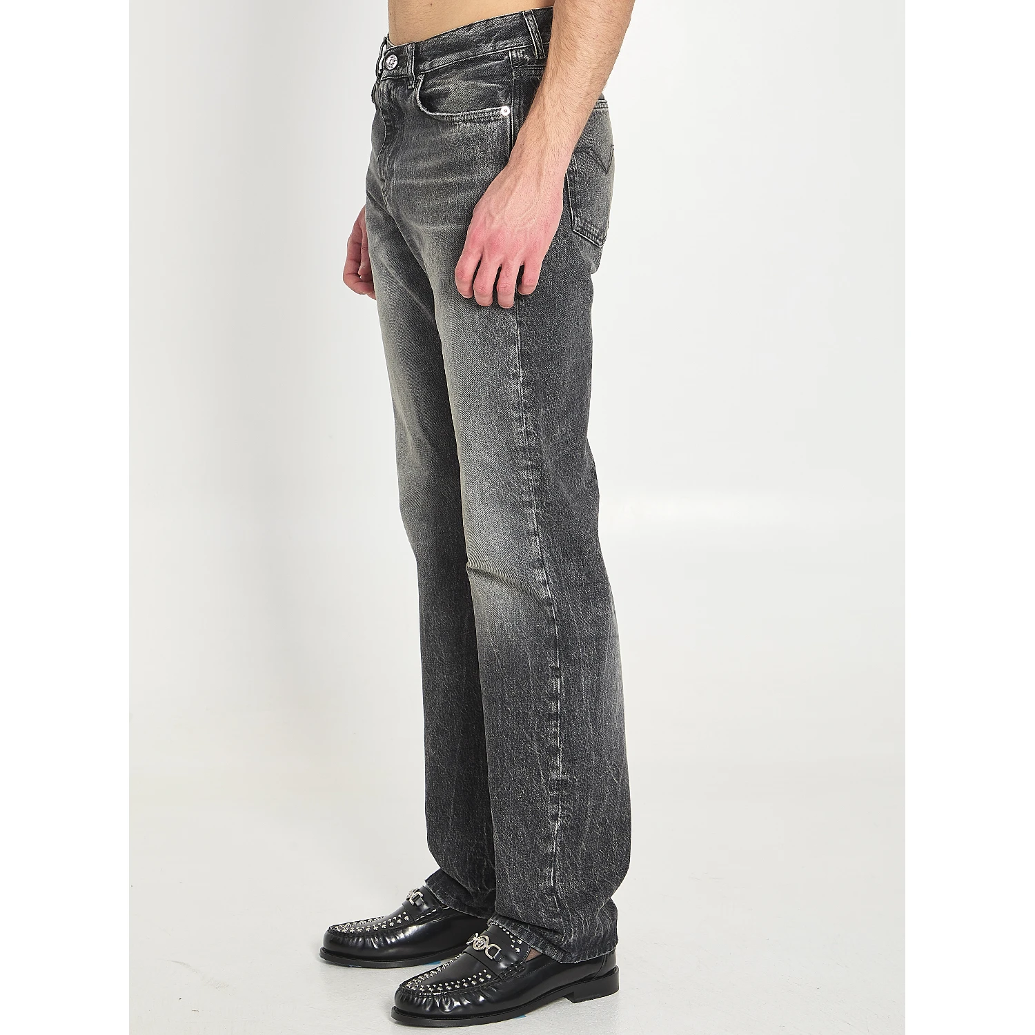 Stone washed jeans