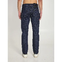 Regular denim pants