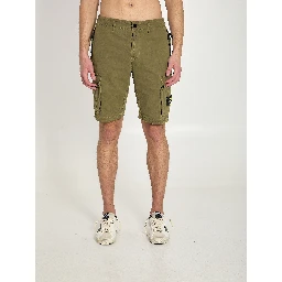 Slim bermuda military green