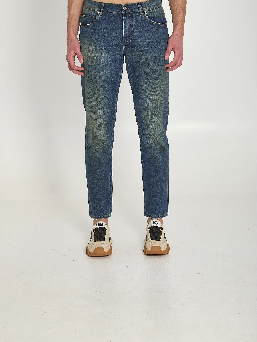 Regular denim jeans