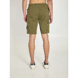 Slim bermuda military green
