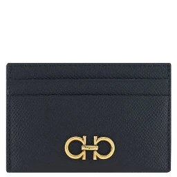 محفظة بوس توروس من جلد العجل الأسود