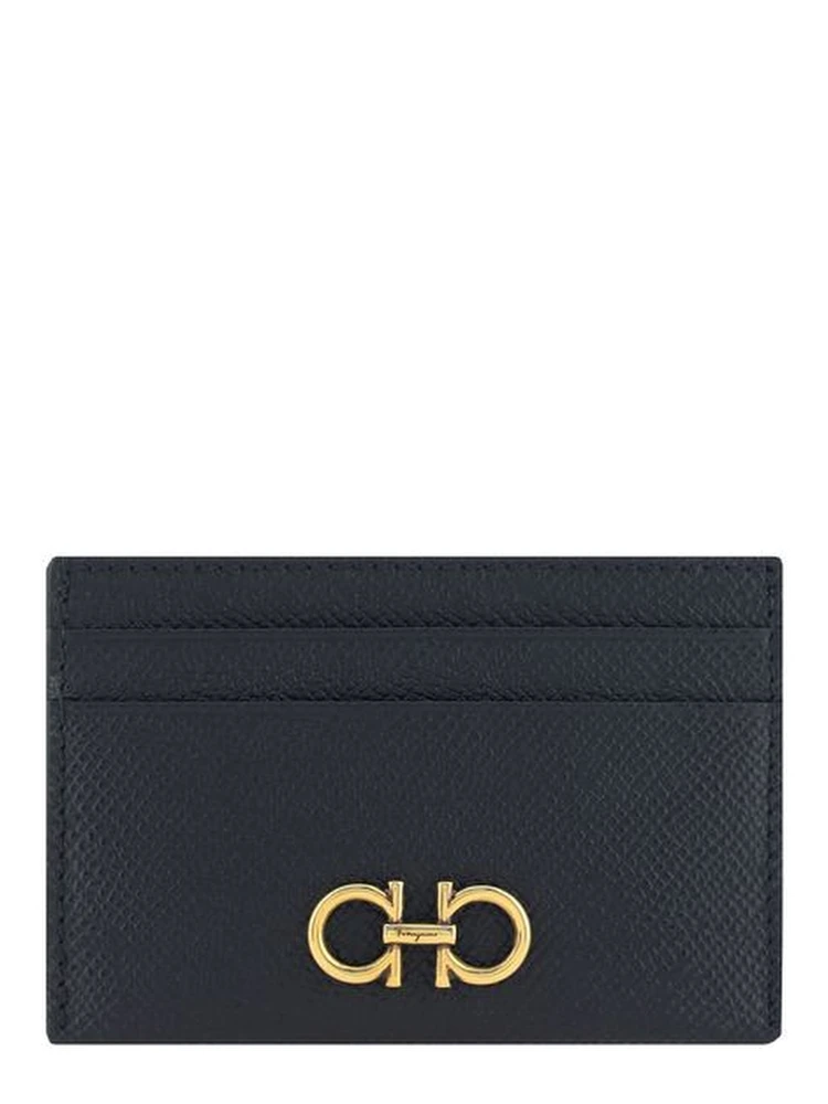 محفظة بوس توروس من جلد العجل الأسود