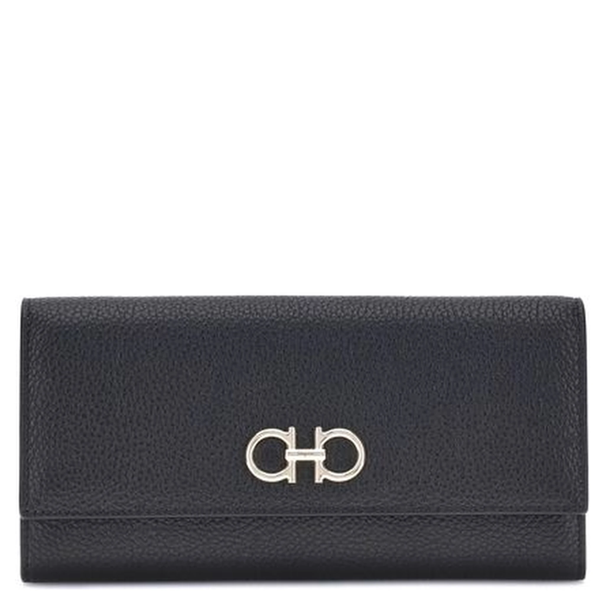 محفظة بوس توروس من جلد العجل الأسود