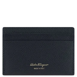 محفظة بوس توروس من جلد العجل الأسود