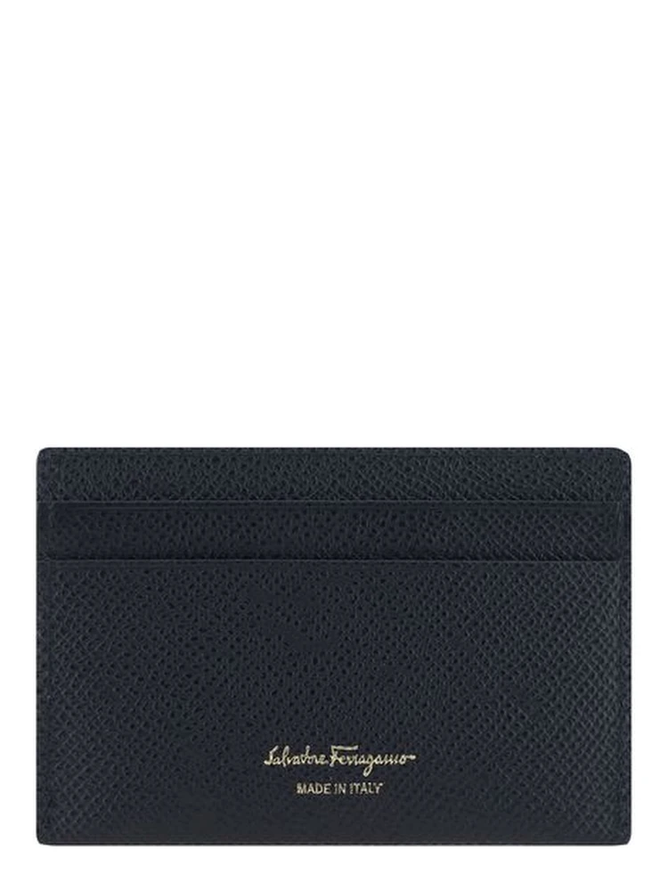 محفظة بوس توروس من جلد العجل الأسود alternative