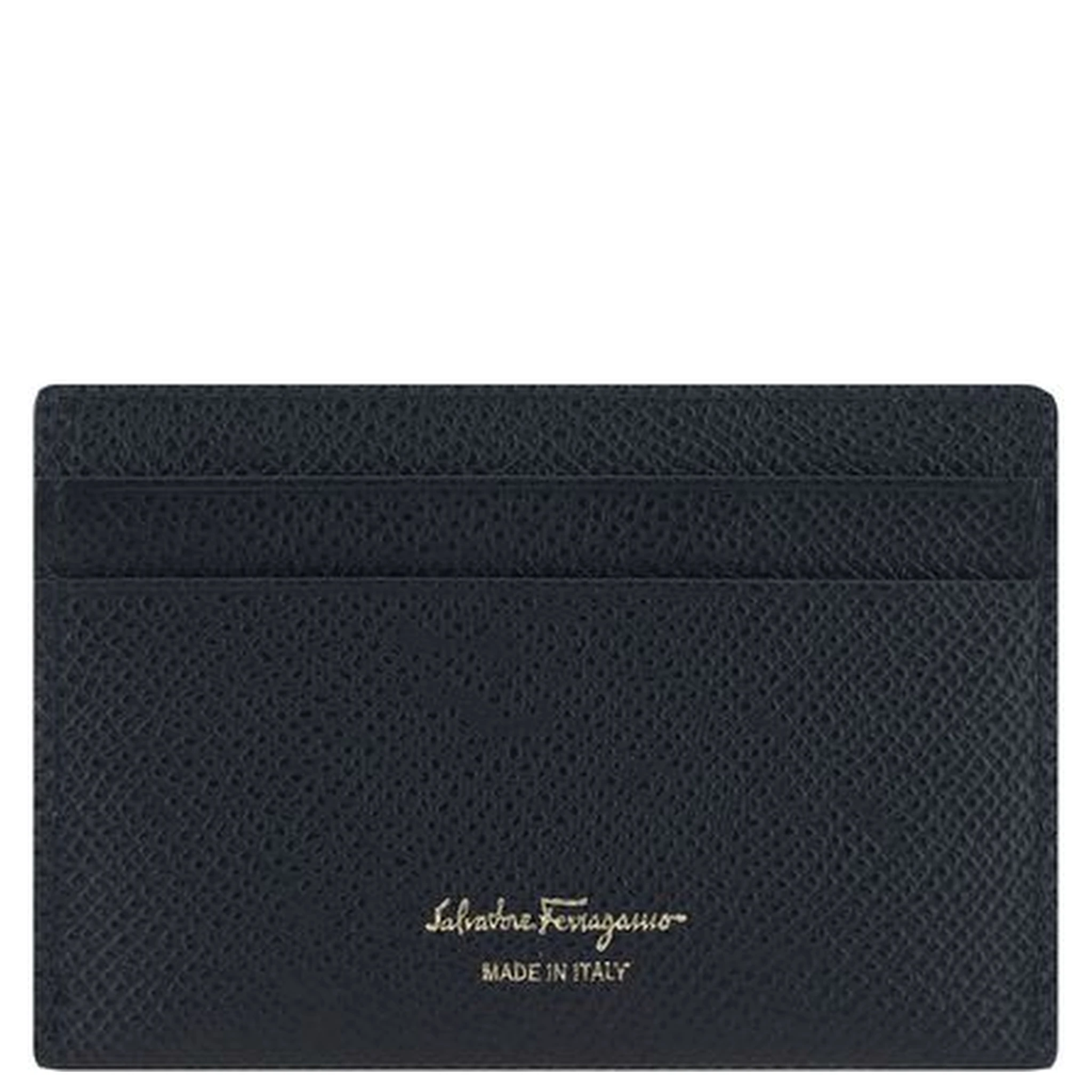 محفظة بوس توروس من جلد العجل الأسود