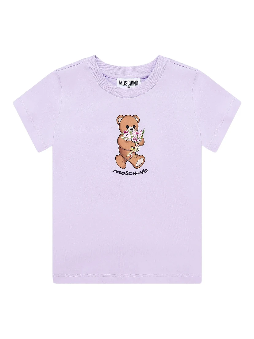 MOSCHINO KIDS T-shirts and Polos Purple