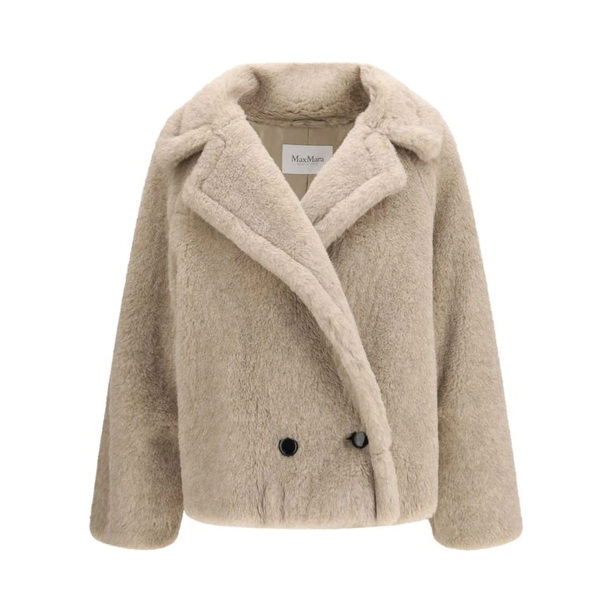 Beige Alpaca Vicugna Pacos Coat