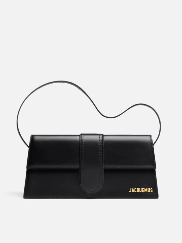 Black  leather Le Bambino Long bag