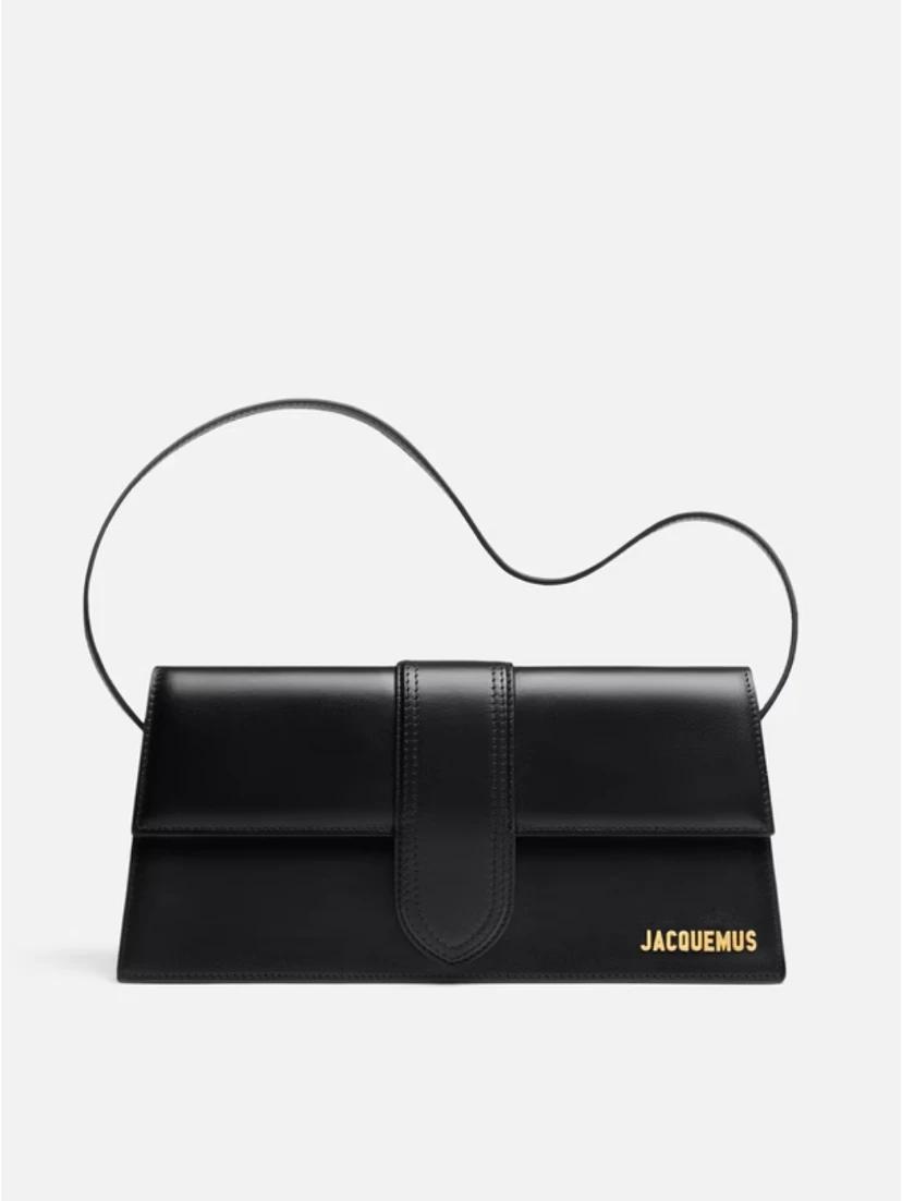 Black  leather Le Bambino Long bag