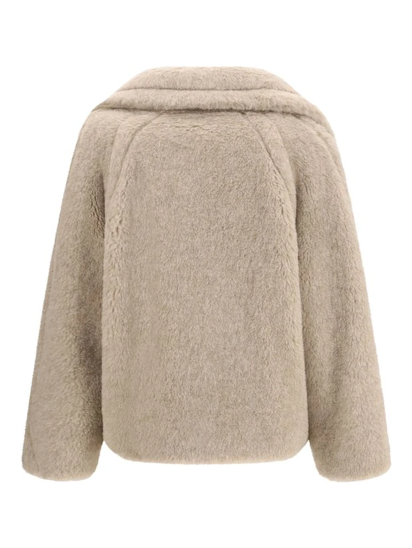 Beige Alpaca Vicugna Pacos Coat