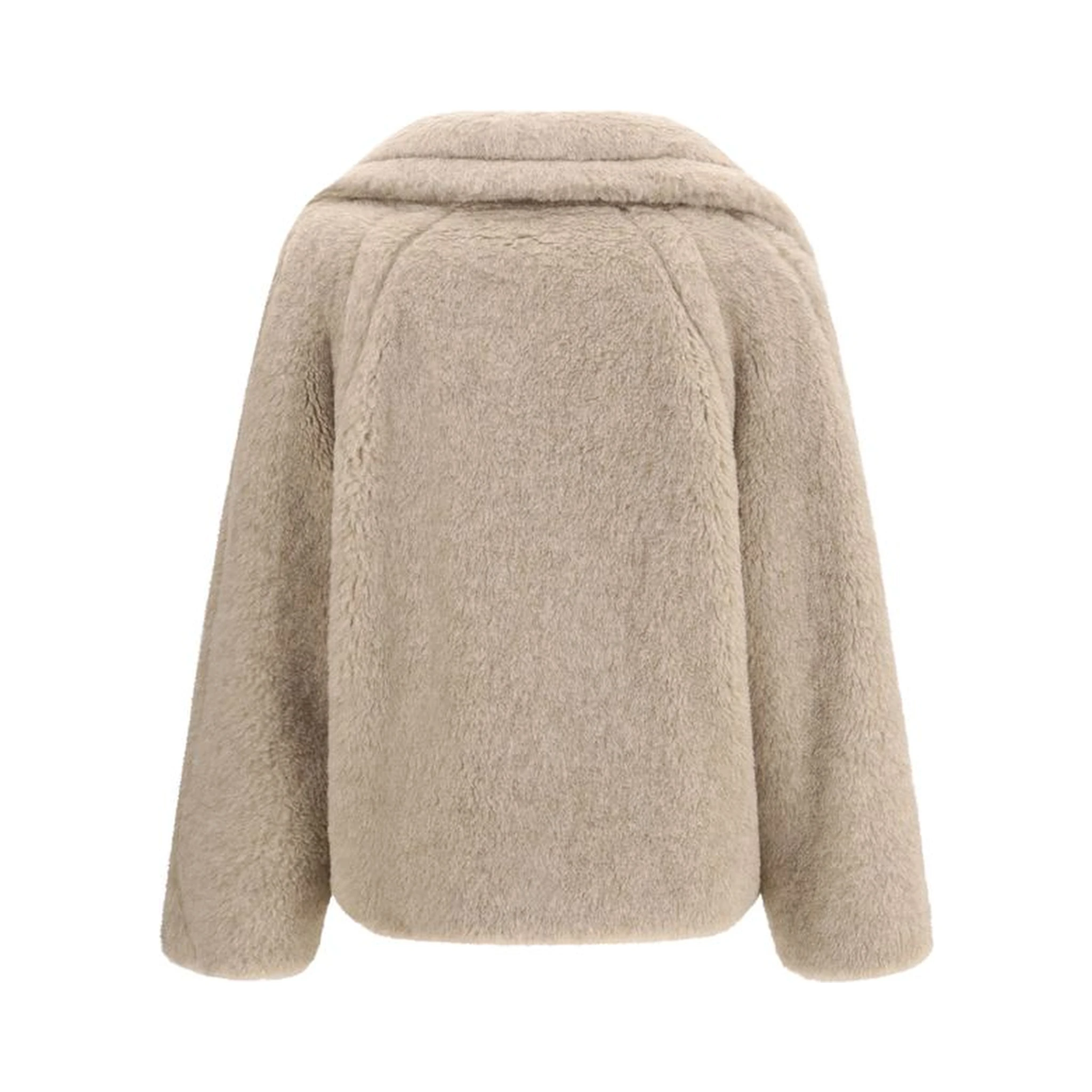 Beige Alpaca Vicugna Pacos Coat