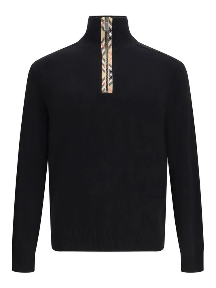 Black Wool Sweatshirt
