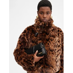 Black  leather Le Bambino Long bag