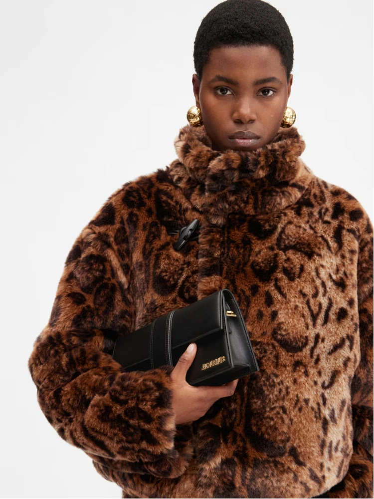 Black  leather Le Bambino Long bag alternative