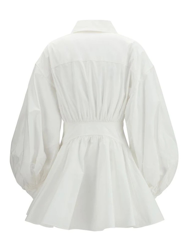 White Cotton Casual Dress alternative