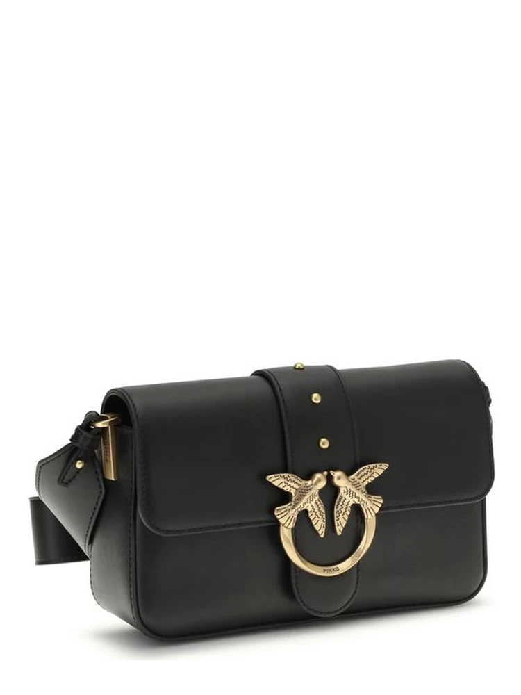 حقيبة كتف بوس توروس من جلد العجل الأسود alternative