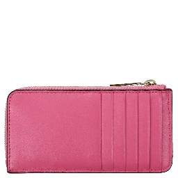 محفظة جلدية وردية