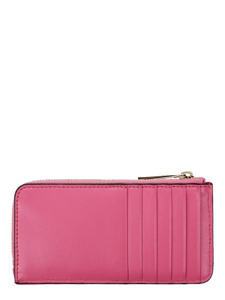 محفظة جلدية وردية alternative