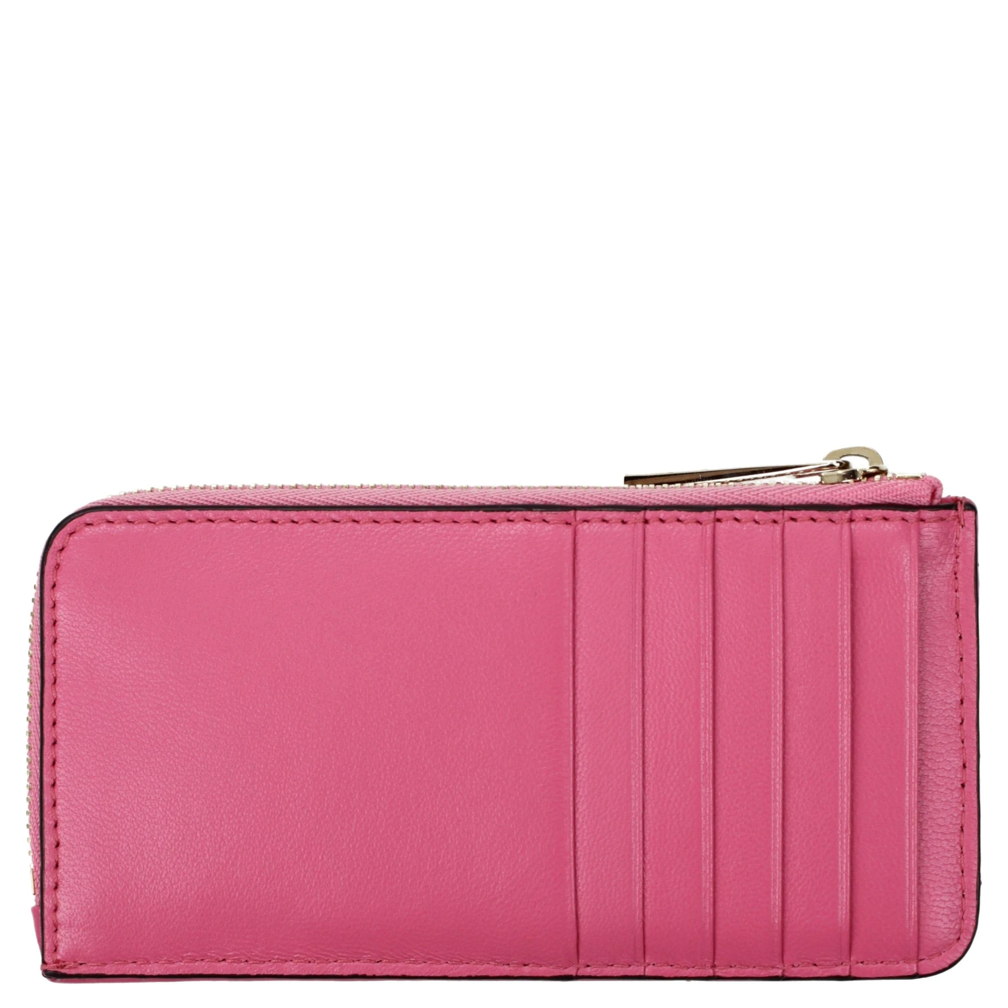 محفظة جلدية وردية