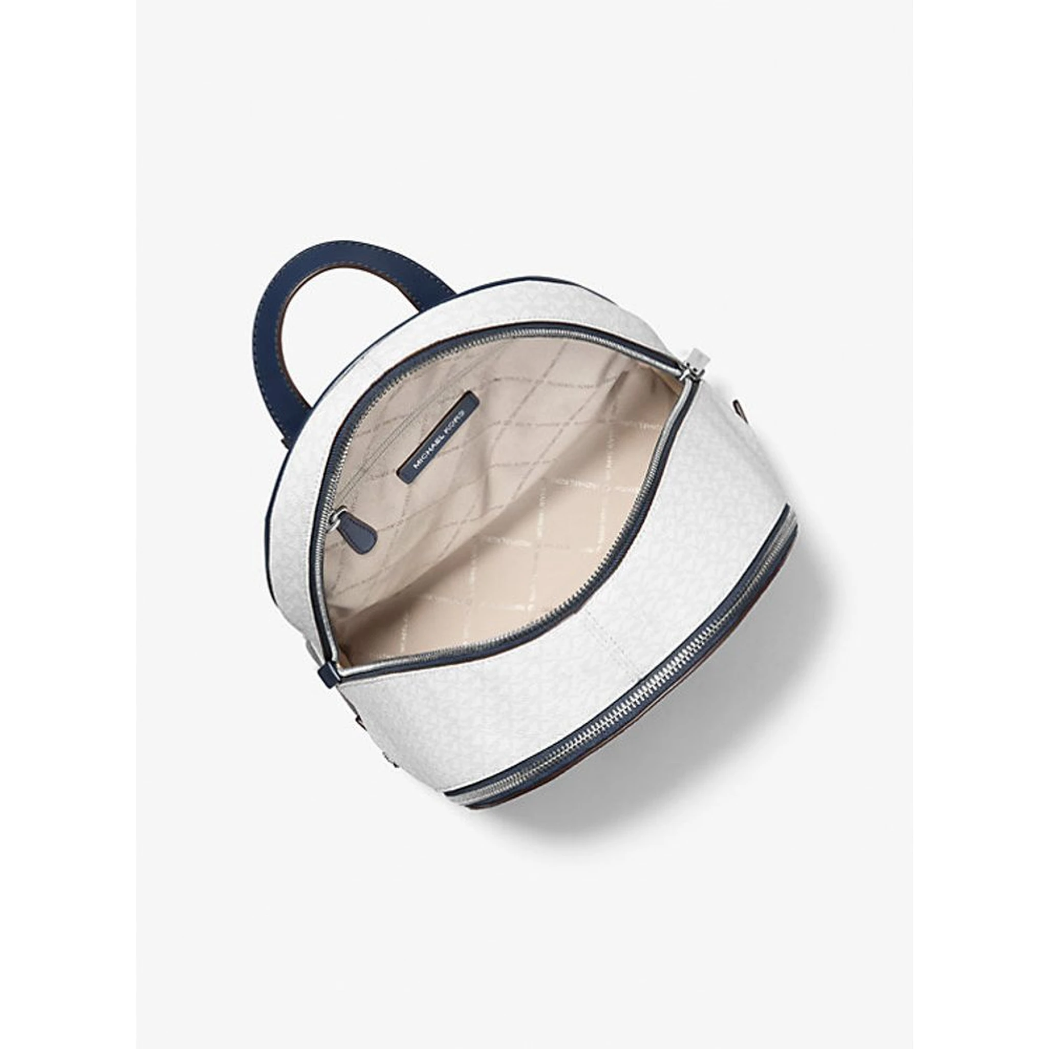 حقيبة ظهر جلدية زرقاء