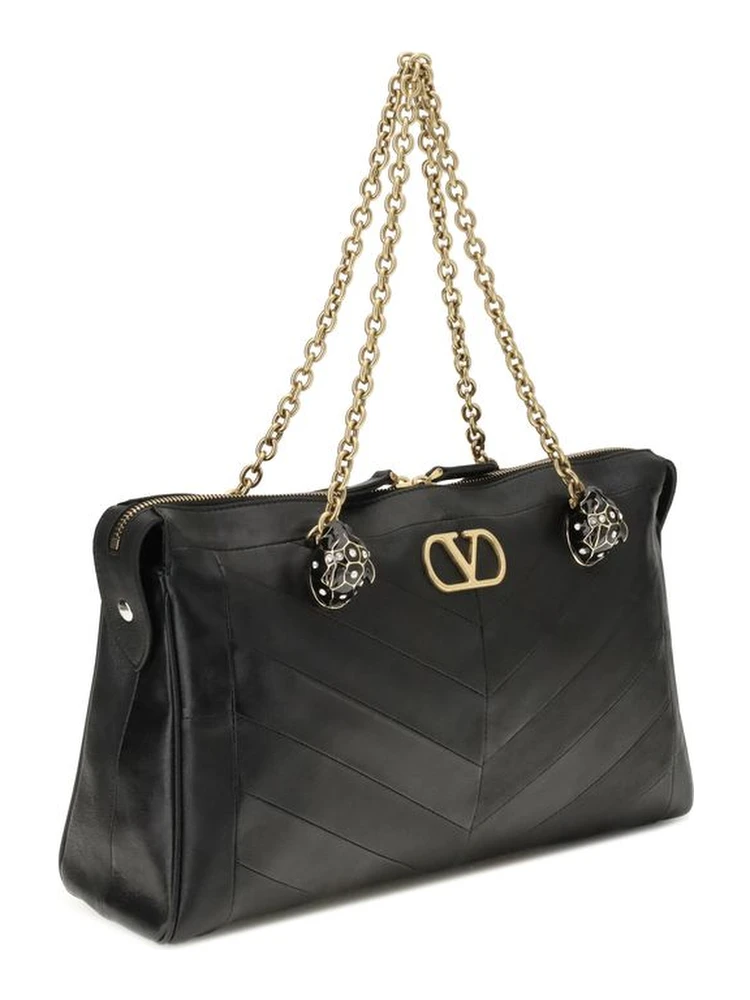 حقيبة كتف من جلد الخروف الأسود (Ovis Aries Aries) alternative