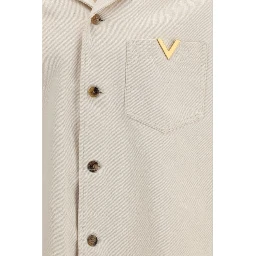 Beige Denim Shirt