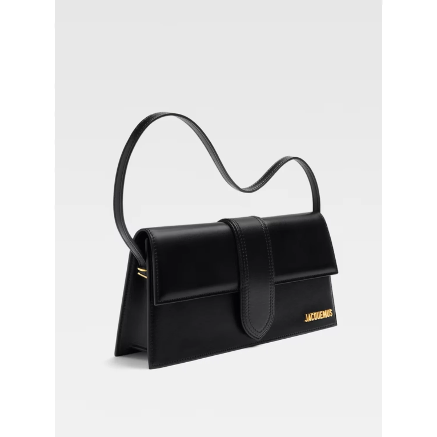 Black leather Le Bambino Long bag
