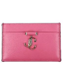 Pink Leather Cardholder