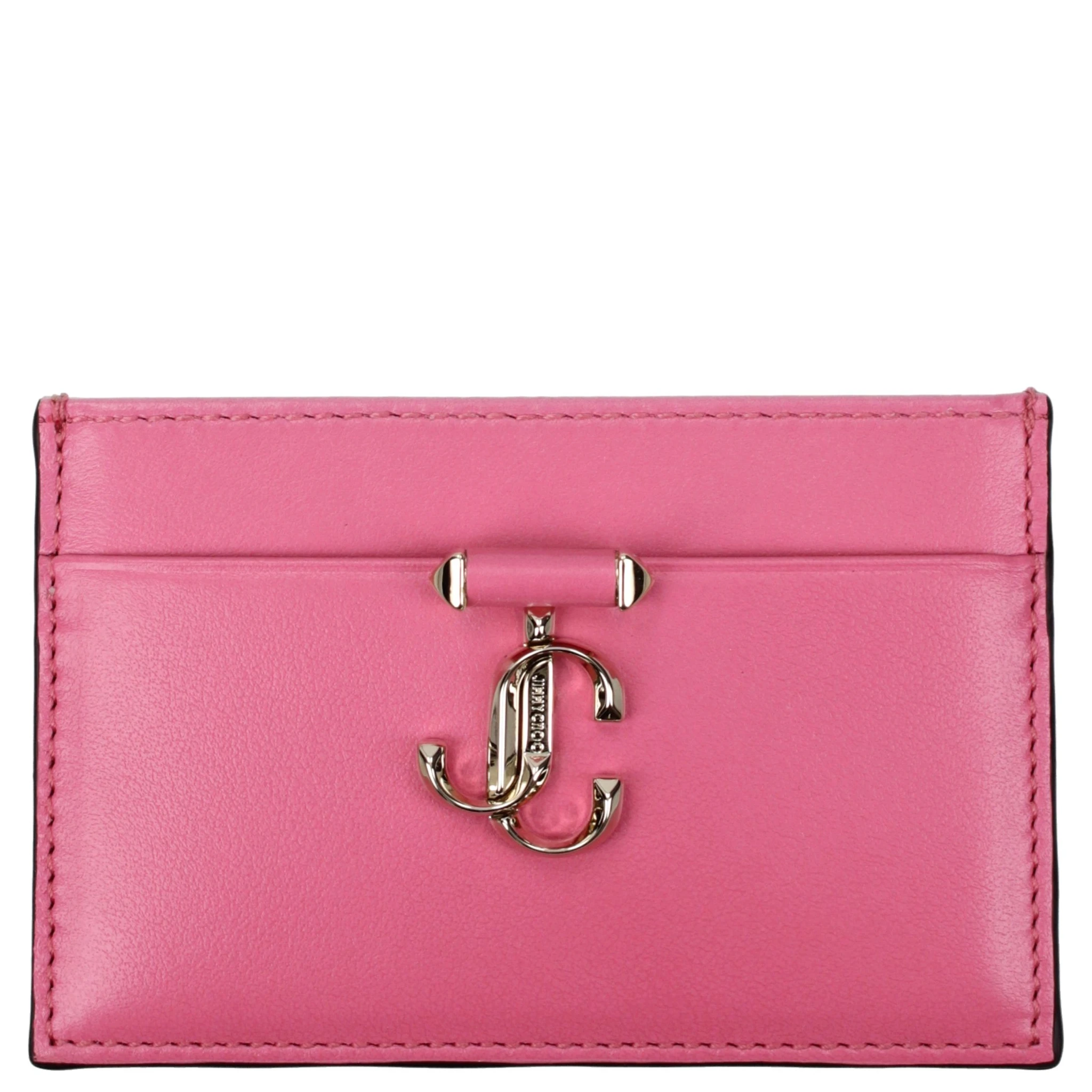 Pink Leather Cardholder