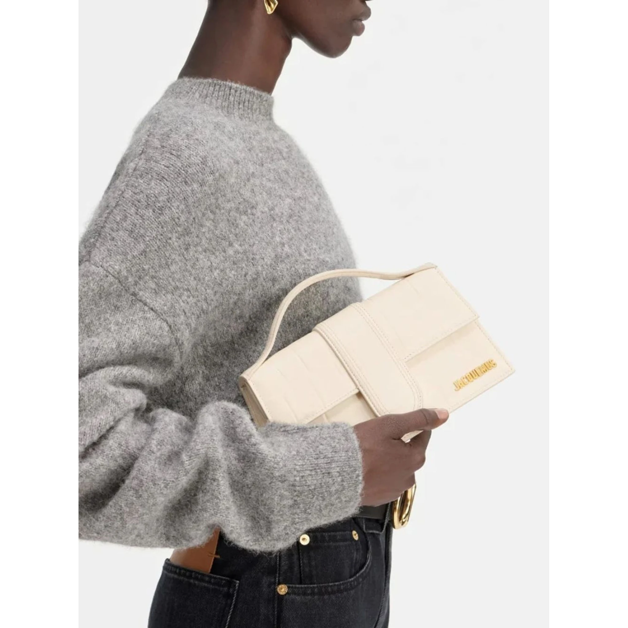 Ivory Cocco Le Grand Bambino Handbag