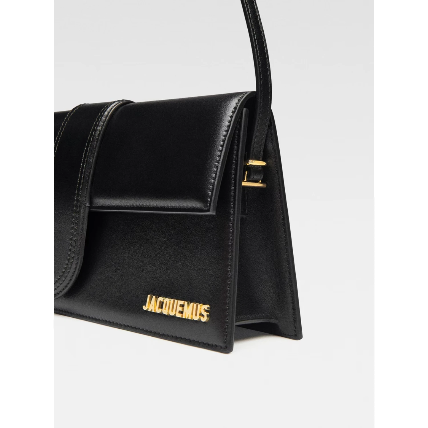 Black leather Le Bambino Long bag