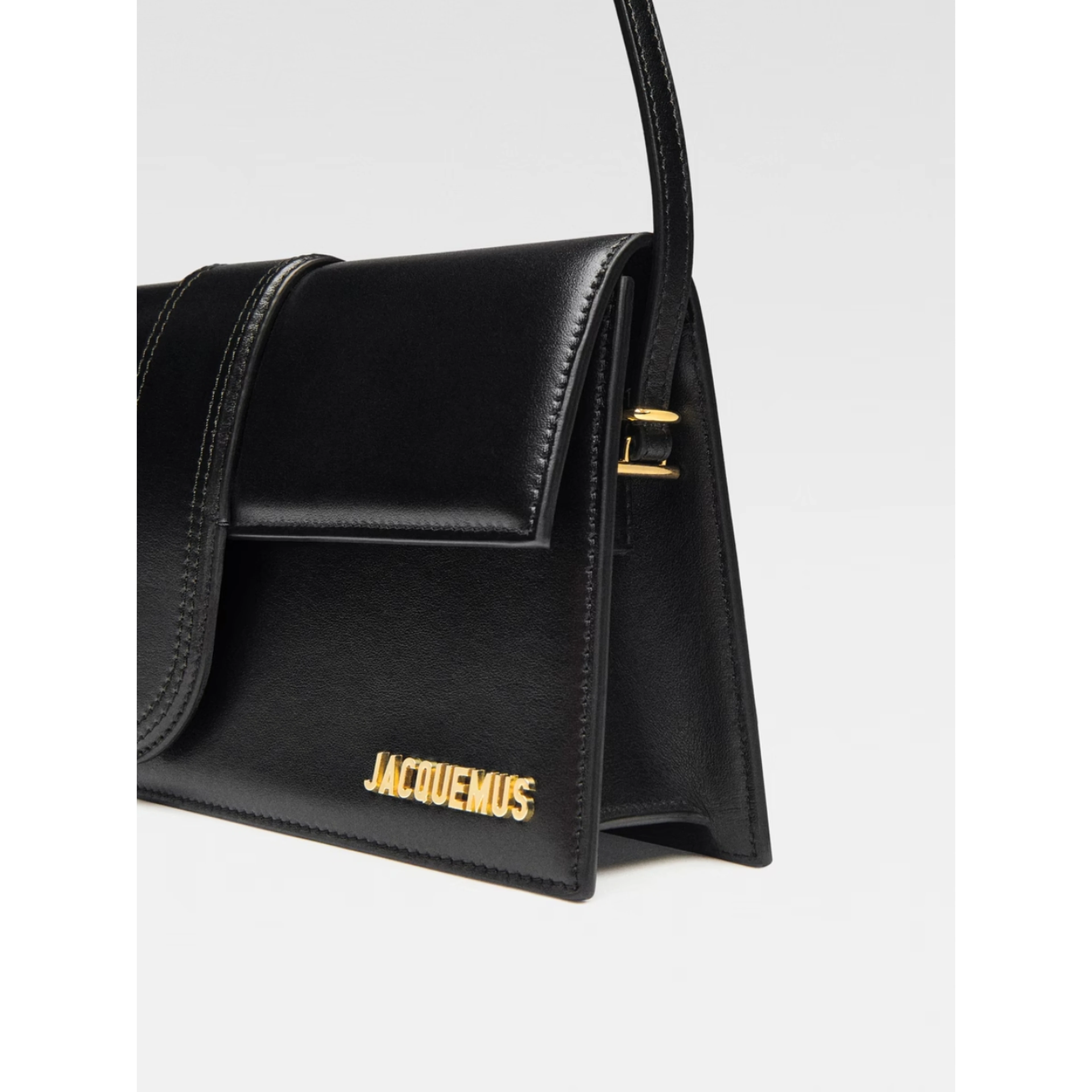 Black  leather Le Bambino Long bag