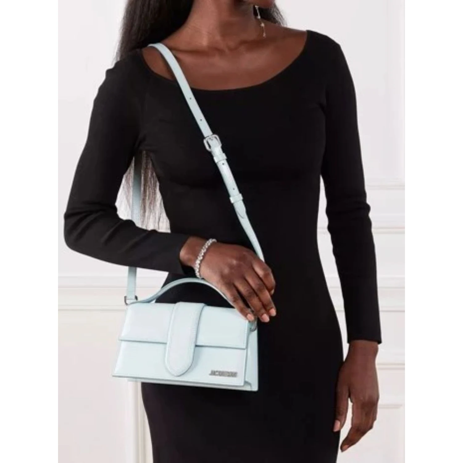 Pale blue Leather Le Grand Bambino Handbag