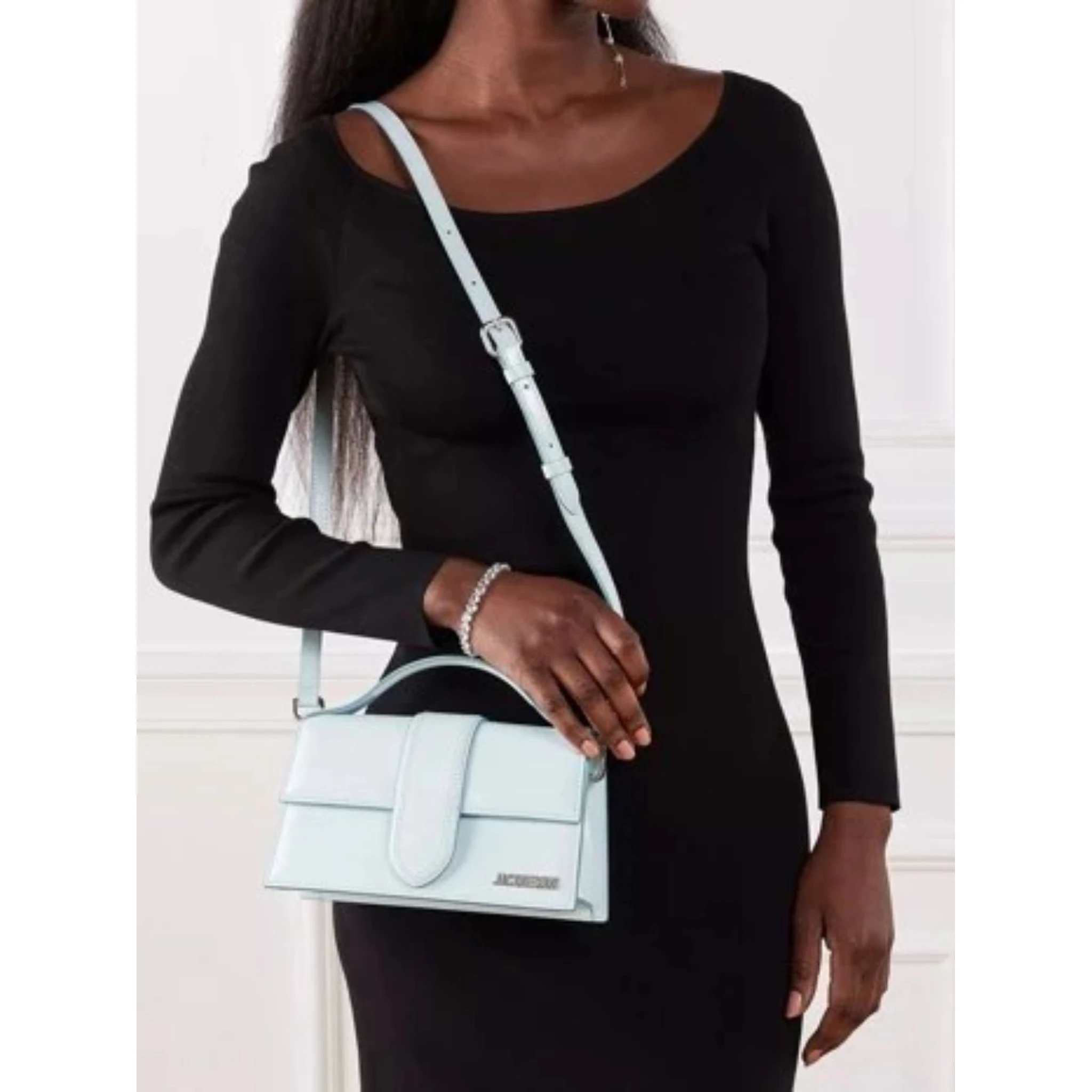 Pale blue Leather Le Grand Bambino Handbag