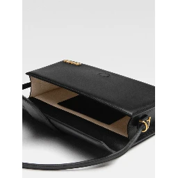 Black  leather Le Bambino Long bag